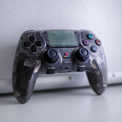 PS5 Edge Controller Retro Smoke Clear with Old-School Action Buttons Sony Wireless Gaming Controller