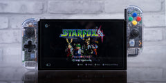 Custom Retro Joy-Cons “SN ProPad” Mod Clear Nintendo Switch Controllers