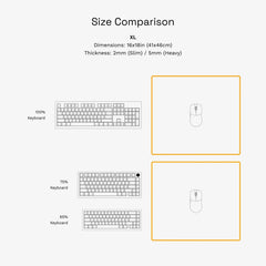 Stitched Cloth Mouse Pad XL 16 x 18 Heavy