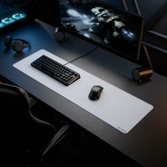 GMP 2 White Stitched Cloth Gaming Mouse Pad