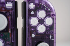 Custom Joy-Cons Stars Comets & Constellations Atomic Purple Clear Nintendo Switch Controllers