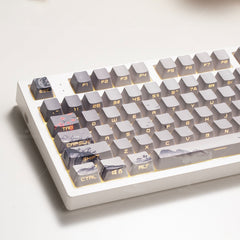 Peach Blossom OEM Profile Dye Sublimation PBT Shine Through Keycaps
