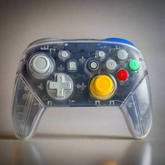 Nintendo Switch Pro Controller Retro Clear GameCube Aesthetic Gaming Controller