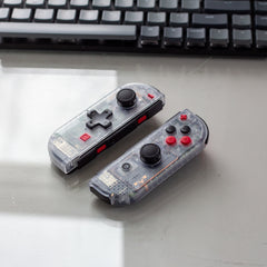 Custom Joy-Cons Game Boy Pocket Black and Red Nintendo Switch Gaming Controllers