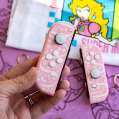 “Peaches Peaches Peaches” Joy-Cons by GTZ Nintendo Switch Gaming Controllers