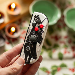 Samurai Warrior Joy-Cons Custom Japanese Aesthetic Nintendo Switch Gaming Controllers