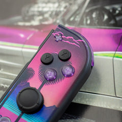 Synthwave Joy-Cons Retro Racing Nintendo Switch Gaming Controllers