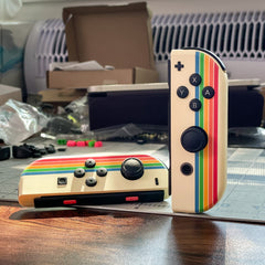 Custom Joy-Cons “80s Vibes” Old School Retro Gaming Mod - Nintendo Switch Gaming Controllers