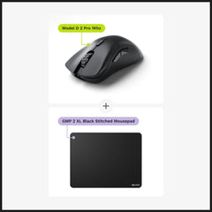 Model D 2 PRO 4k8k Mouse + GMP 2 Stitched Cloth XL Mouse Pad