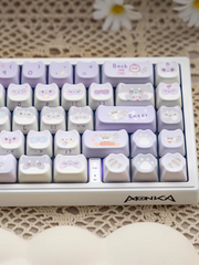 Raccoon Squadron Dye Sublimation PBT MAO Profile Keycaps