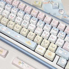 Chiikawa Dye Sublimation PBT MAO Profile Keycaps