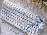 Blue Rain Dye Sublimation PBT Cherry Profile Keycaps