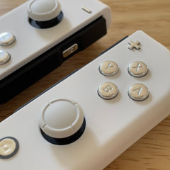 White & Silver JOY-CON MOD custom controllers Nintendo Switch
