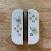 White & Silver JOY-CON MOD custom controllers Nintendo Switch