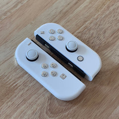White & Silver JOY-CON MOD custom controllers Nintendo Switch