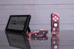 Custom Nintendo Switch "Gameboy Clear Pink" Joy-Con Controllers with Pink Buttons