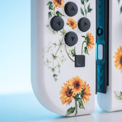 Sunflower Joy-Cons Mod Nintendo Switch Special Edition Floral Custom Controllers
