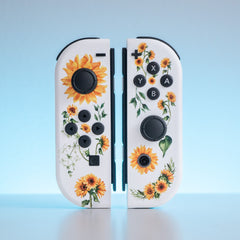 Sunflower Joy-Cons Mod Nintendo Switch Special Edition Floral Custom Controllers