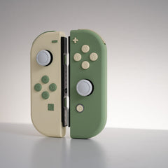 Custom Joy-Cons Matcha and Cream Nintendo Switch Earth Tone Controller Mods