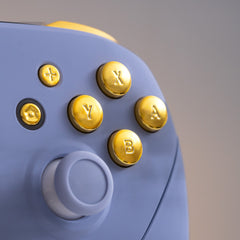 Nintendo Switch Pro-Controller Mod Violet with Gold Buttons Customized Gaming Controller