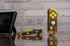 Switch Joy-Cons Nintendo Custom Controllers "Game Boy Clear Yellow" With Yellow Buttons