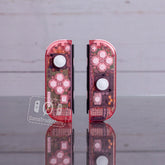 Custom Nintendo Switch "Gameboy Clear Pink" Joy-Con Controllers with Pink Buttons