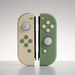 Custom Joy-Cons Matcha and Cream Nintendo Switch Earth Tone Controller Mods