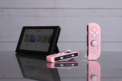 Custom Nintendo Switch Joy-Con Controllers Pink with White Buttons