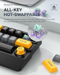 W909 15 Keys Wireless Macro Defined Mechanical Keyboard