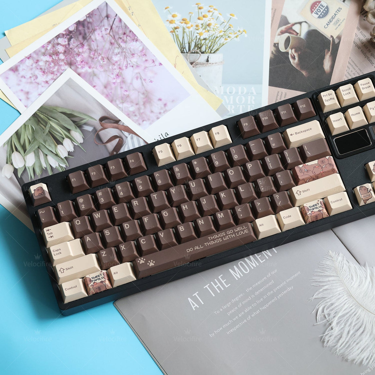 Capybara Cherry Profile Dye Sublimation PBT Keycaps