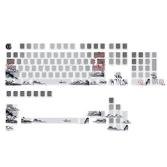 Peach Blossom OEM Profile Dye Sublimation PBT Shine Through Keycaps