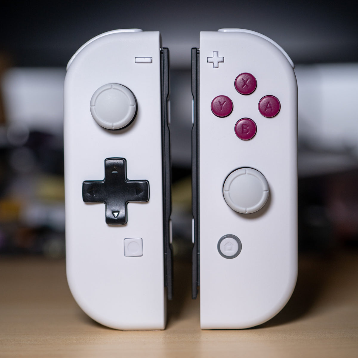 White “Game Boy” Joy-Cons - Nintendo Switch Retro Gaming Controllers Mods