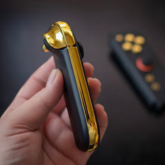 Stealthy Matte Black & Gold Chrome Joy-Cons 2 for Nintendo Switch 2