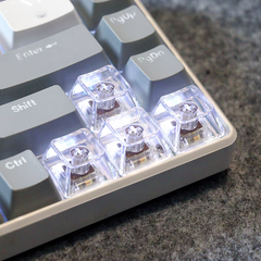 Transparent OEM Profile Keycaps