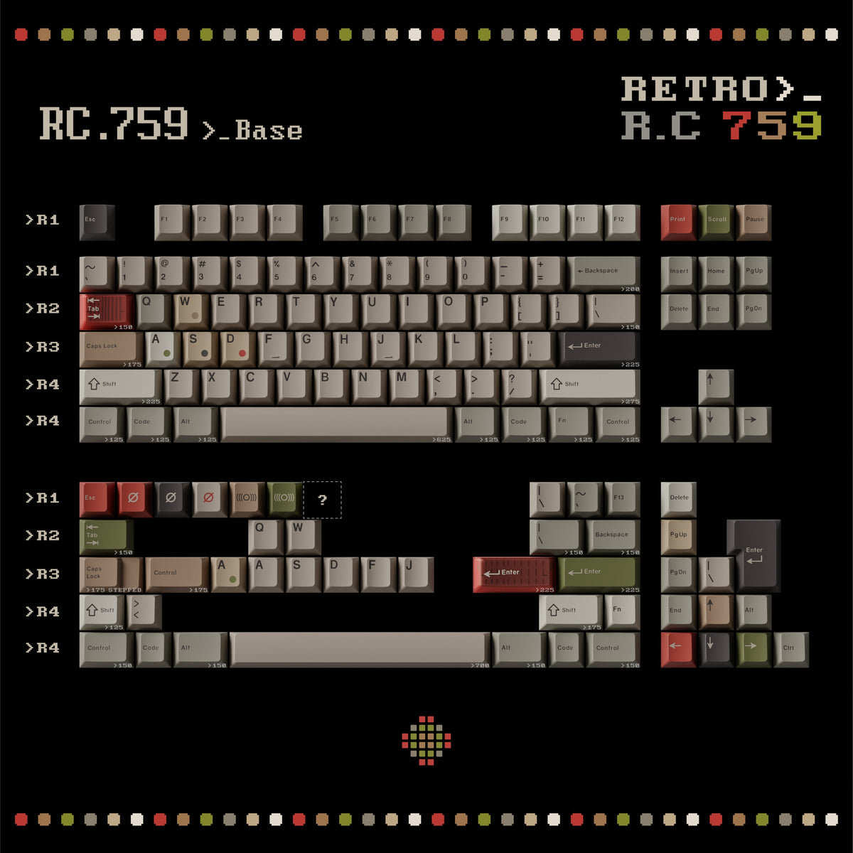 KEYKOBO R.C 759 ABS DOUBLE-SHOT KEYCAP SET PRE-ORDER