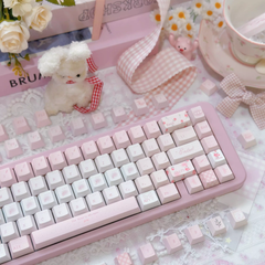 Rose Whisper Dye Sublimation PBT Cherry Profile Keycaps
