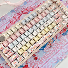 Circus Teddy Bear PBT Cherry Keycaps