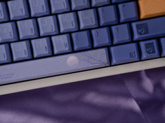 Flamboyant Bleu PBT Cherry Keycaps