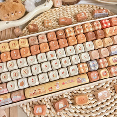 Toasted Bread Cute Cherry/MOA PBT Keycaps