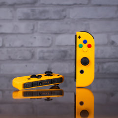 Custom Joy-Con Controllers “N64 Yellow” Joycons with SNES Buttons D-pad Nintendo Switch Controller Mods