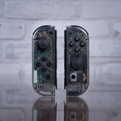 Custom Nintendo Switch Dark “Gameboy Clear” Joy-Con Controllers