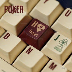 Poker Dye Sublimation PBT Cherry Profile Keycaps