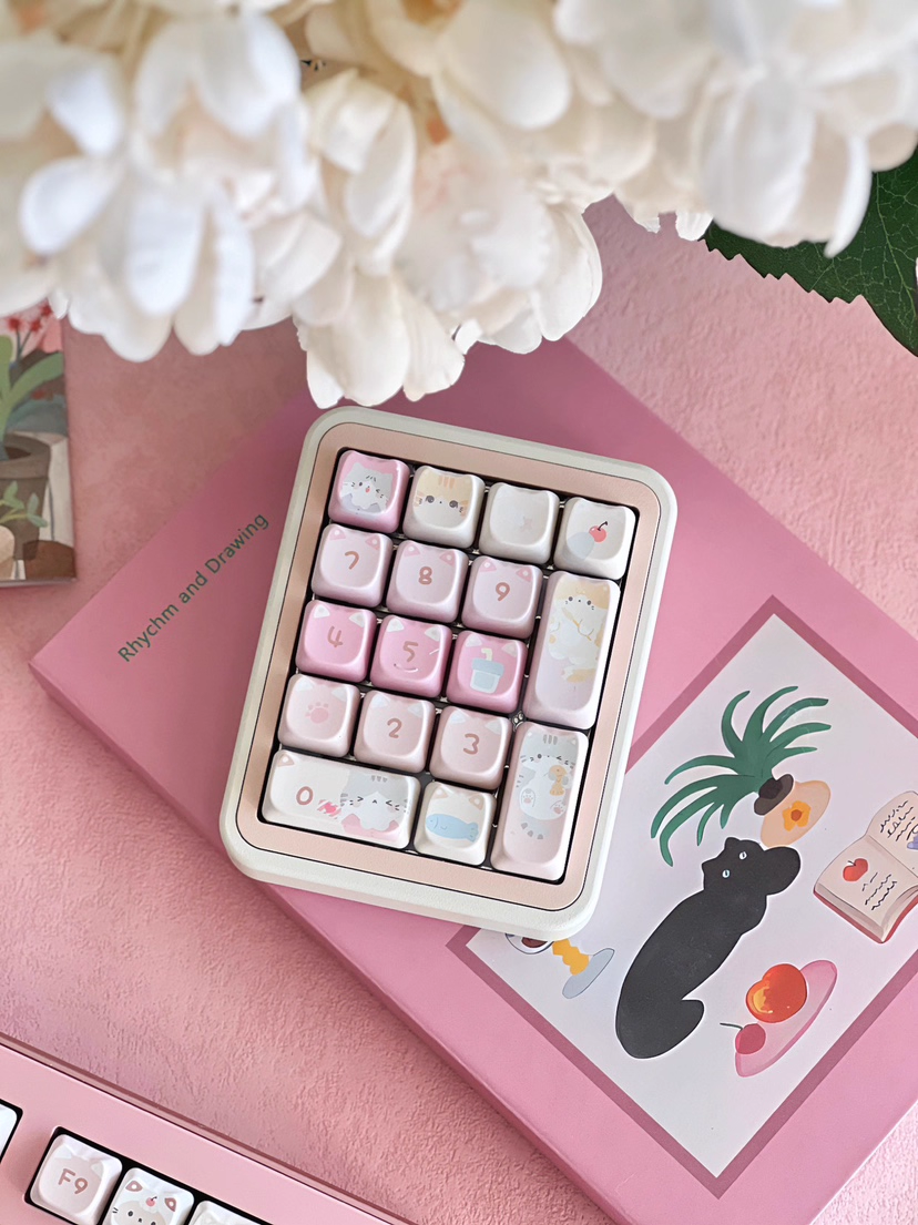Kitty Squad Dye Sublimation PBT MAO Profile Keycaps