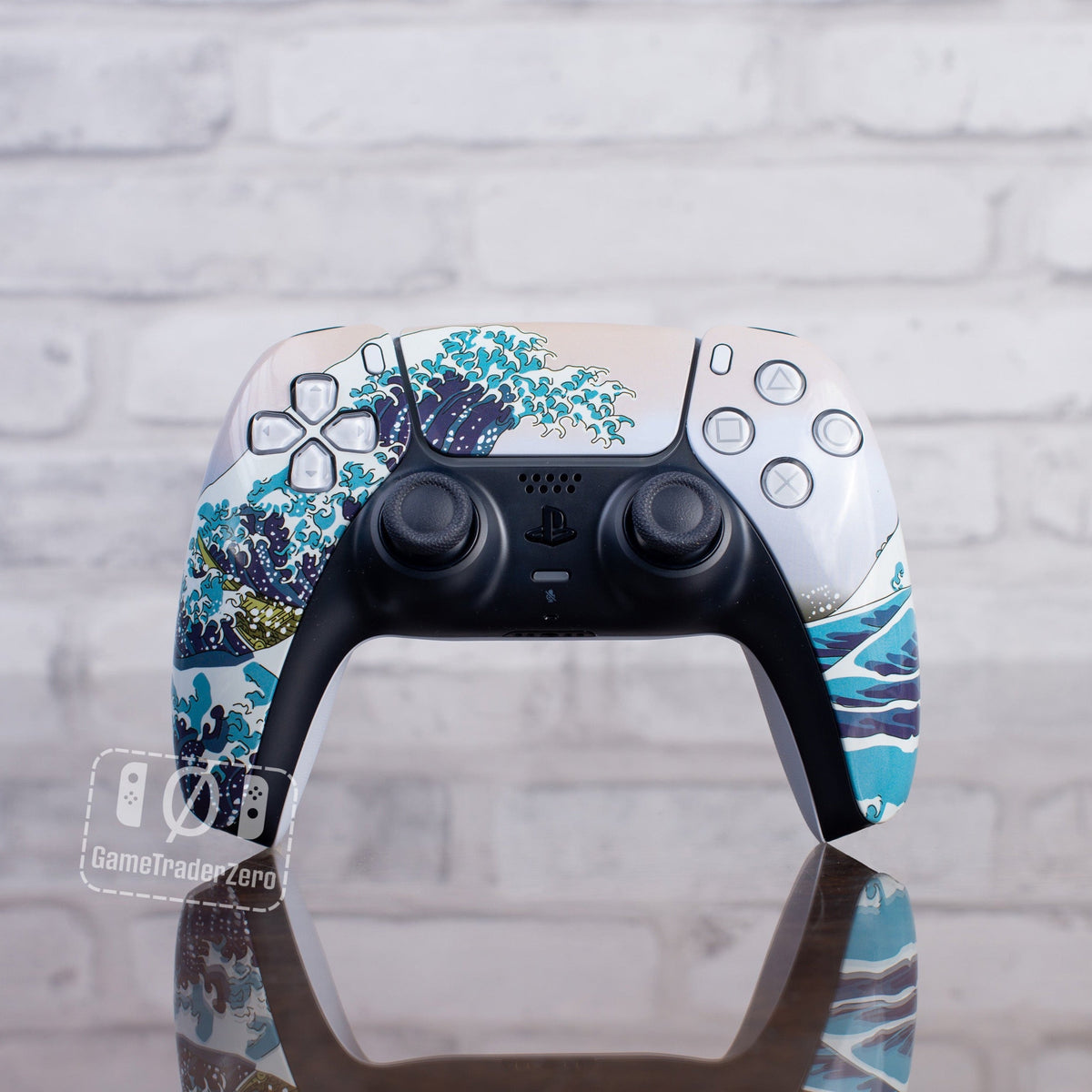 PS5 Controller Mod “Great Wave off Kanagawa” PS5 Custom Sony PS5 Wireless Controller
