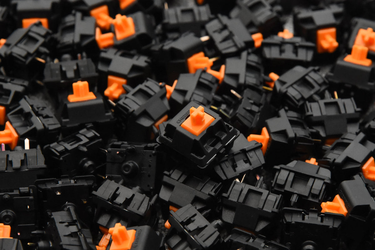 LUBED, FILMED, AND SPRING SWAPPED CHERRY MX SWITCHES (10PCS)