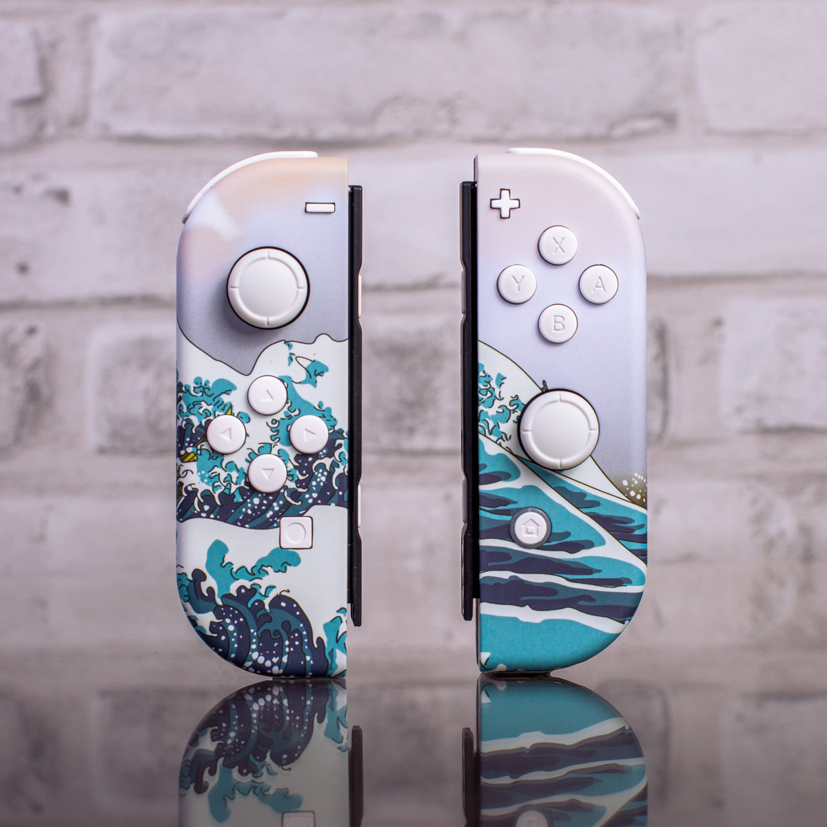 Custom Joy-Con Controllers “The Great Wave off Kanagawa” Nintendo Switch Japanese Aesthetic
