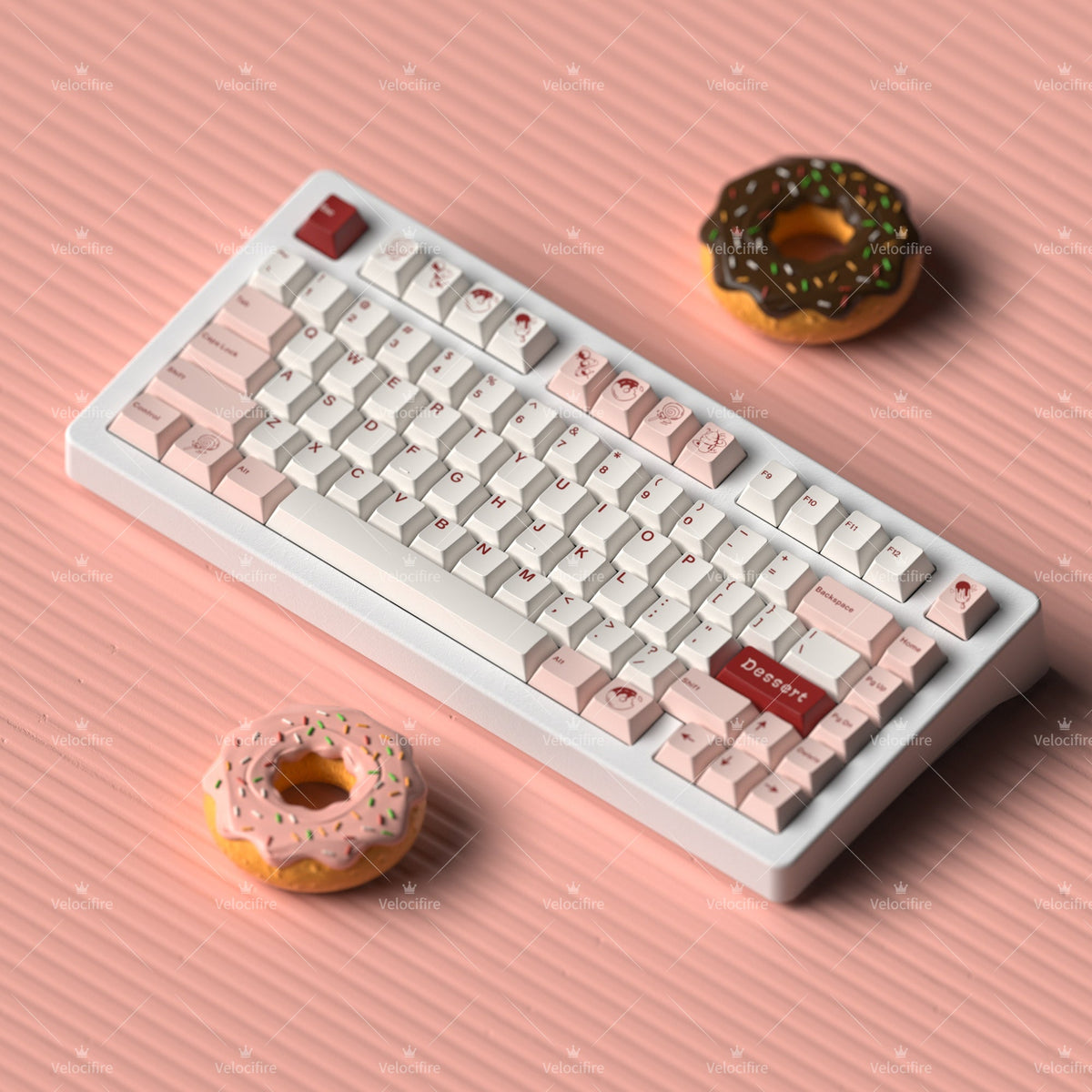 Dessert Cherry Profile Dye Sublimation PBT Keycaps
