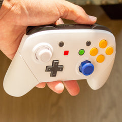Nintendo Switch Pro Controller White N64 Style Retro Customized Controller