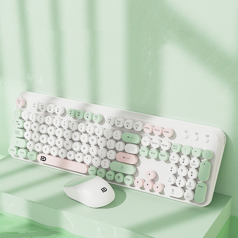 EK8870 100% Full Size Wireless Computer Keyboard & Mouse Combo