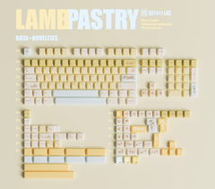 Lamb Pastry Cherry Profile Dye Sublimation PBT + Transparent PC Keycaps